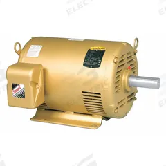 BALDOR General Purpose Motor: Rigid Base Mount, Open Drip Proof, 5 hp, 200V AC, 1,770 RPM (MPN EM3218T-8). Key specifications — Brand: BALDOR; Nameplate Voltage @ 60 Hz: 200V AC; Full Load Current @ 60 Hz: 15.2 A; Nameplate RPM @ 60 Hz: 1,770 RPM; Motor Enclosure: ODP.