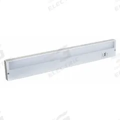 LED Under Cabinet Fixture: 22 in Lg, 710 lm, 2700K/3500K/4000K, 11 W, Plug-In or Hardwired, White (MPN UC22-3K-HL-UB). Key specifications — attr1262778: 120V AC; attr1262749: Plug-In or Hardwired; attr1262754: Integrated LED; attr1262758: Aluminum; attr1262760: Yes; attr1262765: LED; attr1262776: High/Low/Off; attr1262780: 2700K.