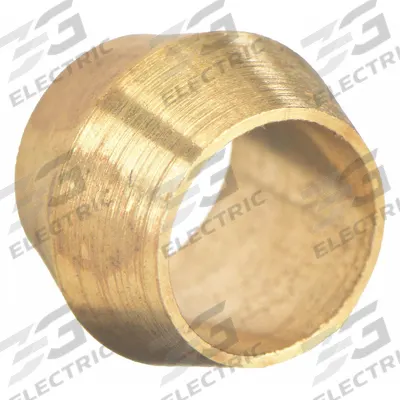 PARKER Compression Fitting Sleeve: 5/16 in OD Fitting Size, Compression, Brass - Standard Sleeve Brass Compression Fittings