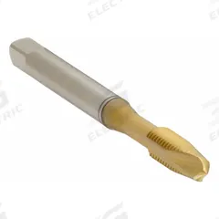 OSG Spiral Point Tap: #8-32 UNC, 2B, 2 Flute, Plug Chamfer, TiN Coated High Speed Steel (MPN 2885305)