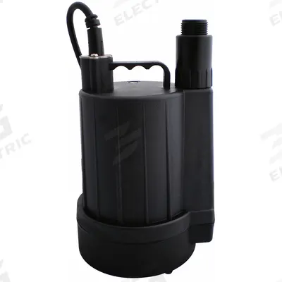 ZOELLER Plug-In Utility Pump: 1/6 hp, 0 in Max. Dia. Solids, Continuous Duty, 115V AC - Low-Level Submersible Electric-Operated Dewatering Pumps
