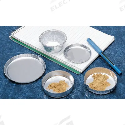 EAGLE THERMOPLASTIC Weighing Dish: Non-Sterile, Aluminum, 60 mL Capacity, Round - Weighing Boats & Papers