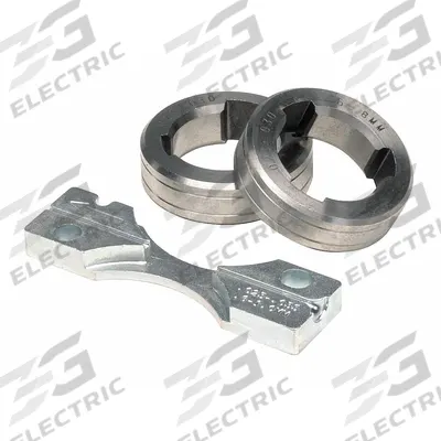 LINCOLN ELECTRIC Drive Roll Kit: 2-Roll, 3/64 in, U-Groove - 2-Roll Kits with Inlet Guide for Lincoln