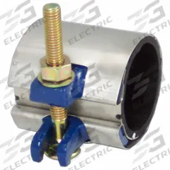 SMITH-BLAIR Pipe Repair Clamps: For 1 1/2 in Pipe, 12 in Overall Lg, 304 Stainless Steel (MPN 24400019012000). Key specifications — Brand: SMITH-BLAIR; Bolt Material: Steel; Maximum Operating Pressure: 150 psi; Maximum Vacuum Pressure: 10 psi; Gasket Material: Nitrile Rubber.