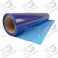 SURFACE SHIELDS Duct Protection Film: 3 mil Thick, 24 in Wd, 200 ft Lg, Blue, Adhesive Backed (MPN DCR324200B). Key specifications — Adhesive Backing: Adhesive Backed; Color: Blue.