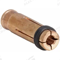 PRO WELD Collet: For #8 Stud Dia, For 1/4 in to 1 1/4 in Stud Lg (MPN CDB-015). Key specifications — Material: Copper; Manufacturer Part Number: CDB-015; Brand: PRO WELD.