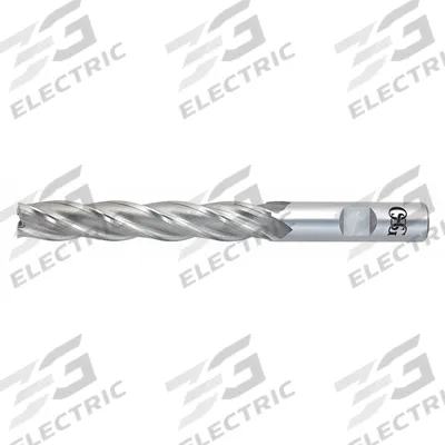 OSG Square End Mill: Cobalt, 6 Flute, 1-1/2" Mill Dia, 8" LOC, 11-1/2" OAL (MPN 5576200) - General Purpose Cobalt Square End Mills