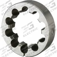 APPROVED VENDOR Round Threading Die: #12-36 UNS, 1 in OD, Solid, High Speed Steel (MPN 13054)