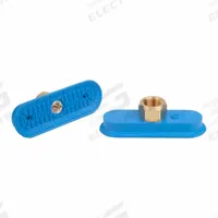 SCHMALZ Vacuum Pad Assembly: Flat Oval, 3/8 in NPT, 30 mm_90 mm Pad Dia, NBR, Blue, 45 A, SAOF (MPN 10.01.05.00810). Key specifications — attr1019101: 10.01.05.00810; attr1019103: SCHMALZ; attr1019107: 45 A.