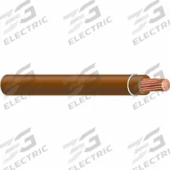 Building Wire: Copper, 1 AWG, 1 Conductors, Stranded, Brown, 1,000 ft Lg, THHN/THWN-2 (MPN 55089001). Key specifications — Voltage: 600 V; Brand: SOUTHWIRE.