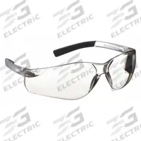 CONDOR Safety Glasses: Clear/Silver Lens, Frameless, Mirrored/Scratch-Resistant, Clear/Silver Frame (MPN 1FYY1). Key specifications — Brand: CONDOR; Frame Color: Clear/Silver; Lens Color: Clear/Silver; Lens Properties: Scratch-Resistant / Mirrored.