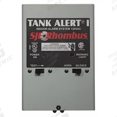 SJE-RHOMBUS Tank Alarm: Manual, 86 dB, Audio/Visual, 1 Alarm Inputs, 2-Conductor Wire Leads - Tank-Level Monitor & Alarms