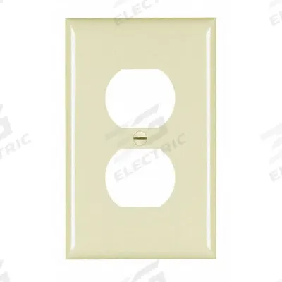LEGRAND Wall Plate: Duplex Outlet, 1 Gang, Brown - General Purpose Wall Plates