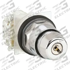 SCHNEIDER ELECTRIC Selector Switch: 2 Position, 30 mm Panel Mounting Size, SPDT, Series 9001K (MPN 9001KS11K1H13). Key specifications — Manufacturer Part Number: 9001KS11K1H13; Brand: SCHNEIDER; Switch Action: Maintained/Maintained; Contact Form: SPDT; Key Removal Position: Left.