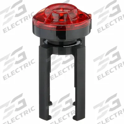 BANNER STAKES Light Kit: Red, 4 in Overall Lg - Lighting Kits for Post Tops