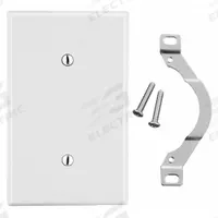 HUBBELL Wall Plate: Blank, 1 Gang, White, Std Size (MPN P14W). Key specifications — Brand: HUBBELL; Material: Polycarbonate.
