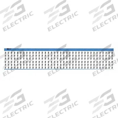 BRADY Wire Marker: 2, Black on White, 900 Labels, Vinyl Cloth, -40°F to 176°F - Preprinted Wire Marking Label Sheets