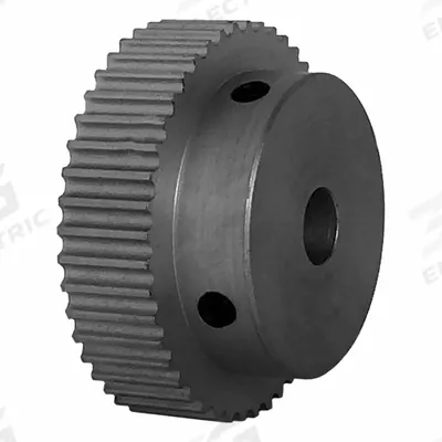Dayton Timing Pulley: Modified Curvilinear, Fixed, For GT Timing Belt Section - GT Section Fixed-Bore Timing Pulleys with Hub