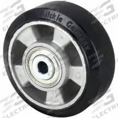 APPROVED VENDOR Caster Wheel: 4 7/8 in Wheel Dia., 2 in Wheel Wd, Rubber, 595 lb Load Rating, Black (MPN ALEV 127/20K-BB0.5). Key specifications — Wheel Core Material: Aluminum; Wheel/Tread Color: Black; Brand: APPROVED VENDOR.