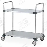 METRO Utility Cart: 375 lb, 36 in L x 24 in W Shelf, 36 in L x 24 in W x 38 in H Overall Dim, Silver (MPN MW108). Key specifications — Caster/Wheel Configuration: (4) Swivel; Brand: METRO; Caster Wheel/Tread Material: Rubber.