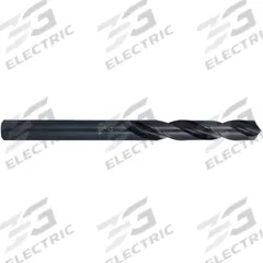 CHICAGO-LATROBE Silver and Deming Drill: 17.5 mm, 118° Split Point, Black Oxide HSS, 3-Flats Shank (MPN 52509). Key specifications — attr1235078: 0.6890.