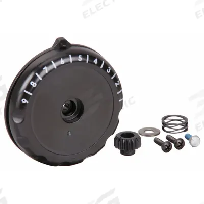 MASTER APPLIANCE Knob Kit: 5 in Overall Lg, 8 in Overall Wd, 3/4 in Overall Ht - Replacement Temperature-Control Dials