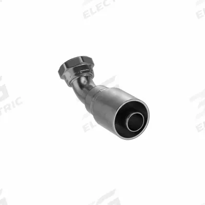 Parker Hydraulic Crimp Fitting: Steel x Steel, 45° Elbow, -20 For Hose Dash Size - Parker Crimp Hydraulic Hose Fittings with ORS Connection