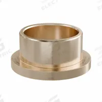 Flanged Sleeve Bearing: Bronze, SAE 841, 3/4 in Bore, 7/8 in OD, 1/2 in Lg, USDA H-1 Approved, 3 PK (MPN ECOF121408). Key specifications — System of Measurement: Inch; Lubricant Material: USDA H-1 Approved; Material Grade: SAE 841; Flange Type: Flanged; Brand: BUNTING BEARINGS.