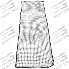 US NETTING Conveyor Safety Netting: 50 ft Net Lg, 6 ft Net Wd, 3/8 in Rope Dia, Nylon, Light Duty (MPN CVNLD-650). Key specifications — Brand: US NETTING; Net Material: Nylon.