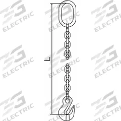 PEWAG Chain Sling: 9/32 in Chain Trade Size, 120 Chain Grade, Grab Hook, Steel, Fixed (MPN 7G120SOG/10). Key specifications — attr994018: Grab Hook; attr994034: PEWAG.