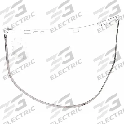 JACKSON SAFETY Face Shield Visor: 15 1/2 in Overall Wd, 9 in Overall Ht - Chemical-Resistant Replacement Visors