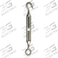 BIRD BARRIER Netting Turnbuckle: Netting Turnbuckle, Stainless Steel, Silver, 5 in Overall Lg, 10 PK (MPN nt-s100). Key specifications — Brand: BIRD BARRIER; Material: Stainless Steel; Color: Silver.
