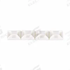 PANDUIT Cable Tie Mounting Base: 0.12 in Slot Wd, 0.06 in Slot Ht, Black, 0.5 in Wd, 1,000 PK (MPN ABM1M-AT-M0). Key specifications — For Use With: Miniature, Intermediate and Standard Cable Ties; Size: 0.5 in L x 0.5 in W x 0.15 in H; Color: Black; Brand: PANDUIT.