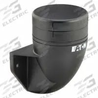 EATON Mounting Base: Tower Light Base, For SL7, 5 in Overall Ht, 2 3/4 in Overall Dia, SL7-CB-FW. Key specifications — Brand: EATON; Compatible with Series: SL7; Connection Type: Spring-Loaded Terminal; Housing Color: Black; IP Rating: IP66; Mounting Location: Threaded Mount; Manufacturer Part Number: SL7-CB-FW; Includes: Cover.