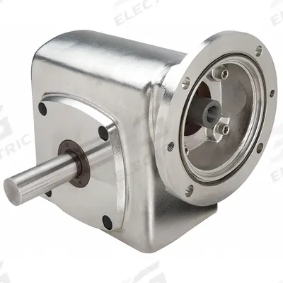 BOSTON GEAR Speed Reducer: 30:1, 58 RPM, 2 hp Input Max, 1689 in-lb Output Max, Round - Washdown Duty Direct-Drive Right-Angle Speed Reducers