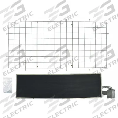 FOSTORIA Electric Infrared Heater Panel Emitter: 9,500 W Watt Output, 240V AC - Panel Emitters for Electric Infrared Heaters