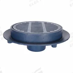 ZURN Floor Drain: 15 in Overall Dia, 4 in Nominal Pipe Size, Cast Iron, Cast Iron, Slotted, Round (MPN Z503-4IC). Key specifications — Brand: ZURN; Includes: Frame and Body.