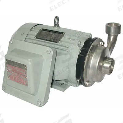 Dayton Centrifugal Pump: 316 Stainless Steel, 1 1/2 hp Max. Horsepower, 208-230/460V AC - 316 Stainless Steel Hazardous Location Pumps