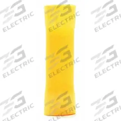 3M Butt Splice Connector: Yellow, Vinyl, For Wire Size 12 AWG – 10 AWG, 600 V, Pack Qty 25 (MPN BSV10Q). Key specifications — Brand: 3M.