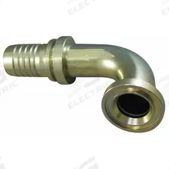 AEROQUIP Hydraulic Flange Fitting: 2 in Hydraulic Hose I.D., 2 in Hydraulic Flange Size, Steel (MPN 1S32FLB32). Key specifications — attr95970: 90° Elbow; attr95968: Steel; attr98911: AEROQUIP.
