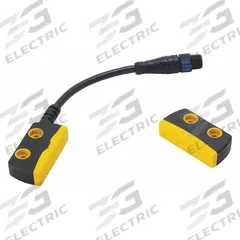 EATON Magnetically Actuated Safety Interlock Switch: RS Series, 1NO/1NC, 9.84 ft Cable Lg, Screw (MPN RS2-11-C3). Key specifications — Brand: EATON; Indicating Light: No Indicating Light Included; Series: RS; Termination Type: Screw.