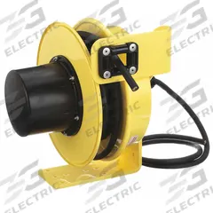 KH INDUSTRIES Extension Cord Reel: Ratchet Lock, 50 ft Cord Lg, 10 AWG, SOOW, Bare Wire Cord Lg (MPN RTFH3L-WW-B10K). Key specifications — Retractable Cord Ending NEMA Configuration: Bare Wire; Voltage: 600V AC; Brand: KH INDUSTRIES.