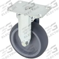 APPROVED VENDOR Plate Caster: Rigid, No Brake, Rubber, 4 in Wheel Dia, 1 1/4 in Wheel Wd, Slot (MPN BKPA-TPA 101G-12). Key specifications — Wheel Bearing Type: Plain; Wheel/Tread Color: Gray; Brand: APPROVED VENDOR; Caster Type: Rigid.