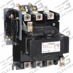 GE NEMA Magnetic Contactor: Non-Reversing, 3 Poles, NEMA Size 3, 90 A, 120V AC (MPN CR305E002). Key specifications — Brand: GE.