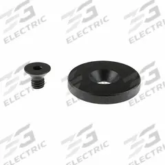 PCS Shoulder Plate: Steel, Black Oxide, 0.75 in Outside Dia, 3/16 in Thick, 1/4"-20 Thread Size (MPN SP-07). Key specifications — attr1132710: Black Oxide; attr1132714: Hardened; attr1132723: Precision Ground; attr1132724: Grade 4140; attr1132878: +0.000/-0.002 in; attr1132879: 1/4"-20; attr1132725: Steel; attr1110851: PCS.