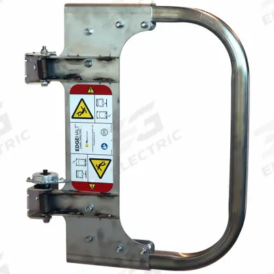 PS INDUSTRIES Self-Closing Safety Gate: Stainless Steel, For 15 in to 20 in Opening Wd - Width Adjustable Single-Door Metal
