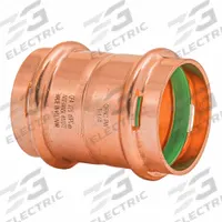 QUICKFITTING SUREPRESS Press Copper Coupling with Stop: 1 1/4 in CTS x 1 1/4 in CTS size, Copper (MPN SPWC44R). Key specifications — Brand: QUICKFITTING SUREPRESS; Broad - Material for Bullet: Copper Or Bronze; Brand - Broad: QUICKFITTING SUREPRESS.