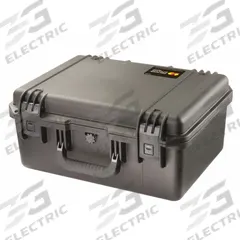 PELICAN Protective Case: 13 in x 18 in x 8 3/8 in Inside, No Foam, Black, Stationary, 7 lb Wt (MPN IM2450-X0000). Key specifications — Closure Type: Padlock Hasp; Brand: PELICAN; Carry-On Size: No.