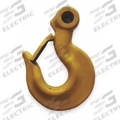 HARRINGTON Top Hook Assembly: Electric Chain Hoists, 6,000 lb Compatible Load Capacity, ER2/NER2 (MPN ER2ER1001). Key specifications — Compatible Hoist Type: Electric Chain Hoists; Product Type: Top Hook Assembly; Compatible Series: NER2; Manufacturer Part Number: ER2ER1001; Included Components: Safety Latch.