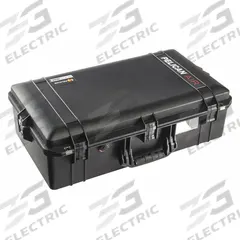PELICAN Protective Case: 14 in x 26 in x 8 3/8 in Inside, Convoluted/Pick and Pluck/Solid, Black (MPN 1605AIR). Key specifications — Closure Type: Double Throw; Brand: PELICAN; Carry-On Size: No.